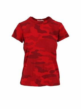 Rag & Bone Red Camo Short-Sleeve Tee
